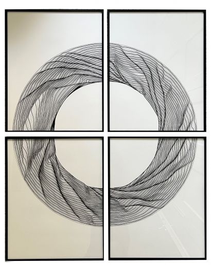 Grand foulard en 4 pièces - a Paint Artowrk by Luis Marques